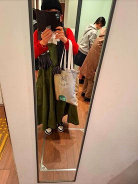 「アイテム（マスク）」を使った、みやさん（レディース・160cm）の冬コーディネート