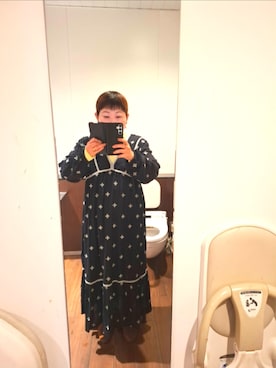 「CIAOPANIC TYPY（チャオパニックティピー）のアイテム（ワンピース、ブラック系）」を使った、みやさん（レディース・160cm）の春コーディネート