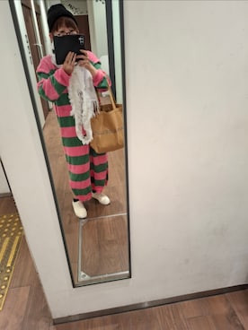 「アイテム（メガネ）」を使った、みやさん（レディース・160cm）の秋コーディネート