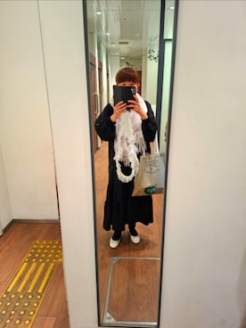 「アイテム（ワンピース）」を使った、みやさん（レディース・160cm）の秋コーディネート