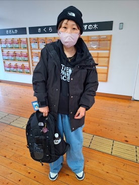 「アイテム（バックパック/リュック）」を使った、みやさん（レディース・160cm）の冬コーディネート