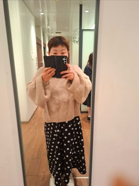 「Timのアイテム（スカート、その他）」を使った、みやさん（レディース・160cm）の春コーディネート