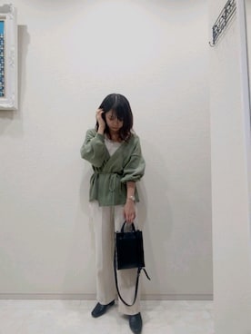「ジーナシス」｜「アイテム（腕時計）」を使った、pinoさん（レディース・151cm）の秋コーディネート