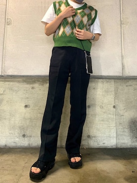 「アイテム（その他小物）」を使った、Mikaさん（レディース・153cm）の夏コーディネート