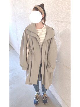 「Honeys（ハニーズ）のアイテム（トートバッグ）」を使った、m i iさん（レディース・151cm）の春コーディネート