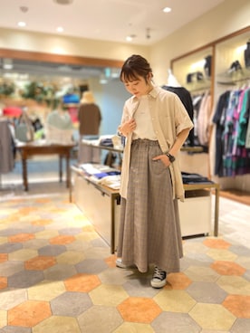 「POU DOU DOU（プードゥドゥ）のアイテム」を使った、yacchiさん（レディース・149cm）の春コーディネート