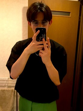 「shiki tokyo（シキトウキョウ）のアイテム（アクセサリー）」を使った、omotimotimoti1124さん（メンズ・179cm）の夏コーディネート