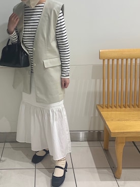 「ごきげんウィーク」｜「アイテム（その他シューズ）」を使った、あさん（レディース・157cm）の春コーディネート