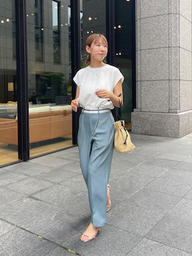 「Chez toi（シェトワ）のアイテム（アクセサリー）」を使った、いつきさん（レディース・164cm）の春コーディネート