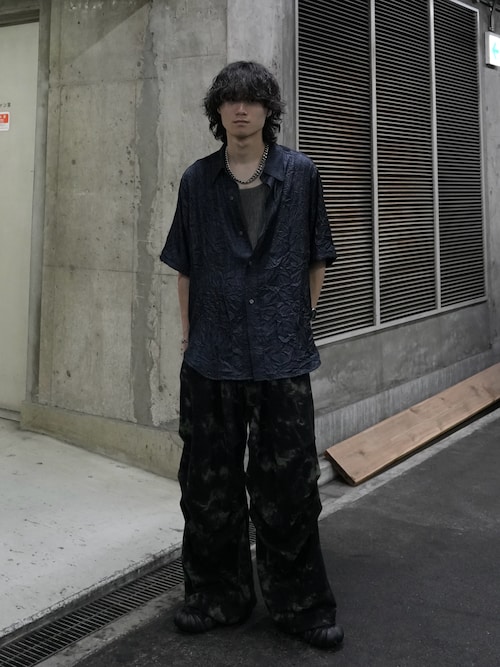 Striped crepe tank top/楊柳タンクトップ