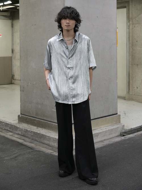 Various loose shirts -striped crepe- /バリアスルーズシャツ -楊柳-