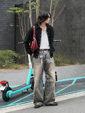 「PHILTHEORY（フィルセオリー）のアイテム」を使った、ヤマネンさん（メンズ・171cm）の春コーディネート