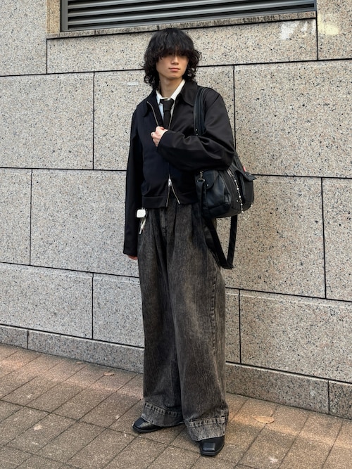 Casper John 神南店ヤマネンさんのシャツ/ブラウス「Imitation cupra sharp shirts / イミテーションキュプラシャープシャツ(Casper John|キャスパージョン)」を使ったコーディネート