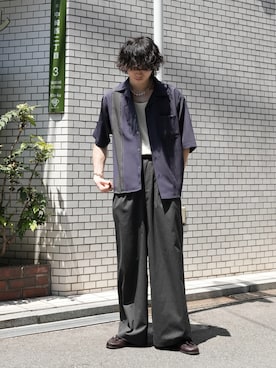 「アイテム（リング）」を使った、ヤマネンさん（メンズ・171cm・20代）の夏コーディネート
