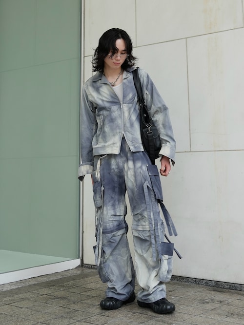PHILTHEORY パンツ Tie-dye washer techno pants / タイダイワッシャー