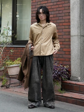 「CASPER JOHN（キャスパージョン）のアイテム」を使った、ヤマネンさん（メンズ・171cm）の春コーディネート