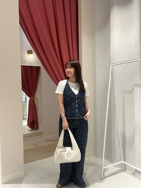 「アイテム（セットアップ）」を使った、norikoさん（レディース・161cm）の春コーディネート