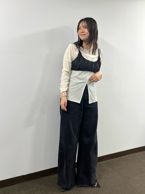 セール】ギャザービスチェ SETトップス（Tシャツ/カットソー