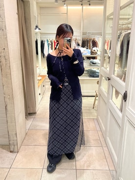 「mystic（ミスティック）のアイテム（ワンピース）」を使った、norikoさん（レディース・161cm）の秋コーディネート