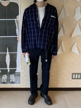 「Blundstone（ブランドストーン）のBlundstone/ブランドストーン　ｻｲﾄﾞｺﾞｱﾌﾞｰﾂ Men's（ブーツ）」を使った、JWAndousanさん（メンズ・182cm）の秋コーディネート