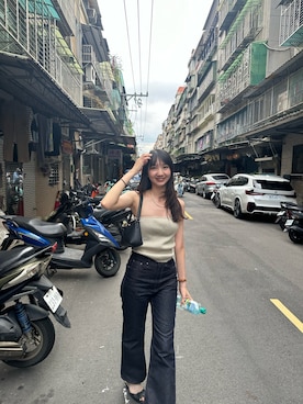 「RODE SKO（ロデスコ）のアイテム（サンダル）」を使った、はいせんさん（レディース・166cm）の夏コーディネート