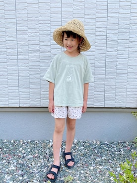 「アイテム（サンダル）」を使った、ko_ai_to🎶さん（キッズ・122cm）の夏コーディネート