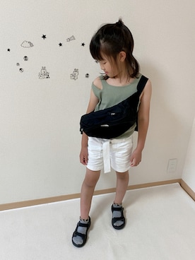 「アイテム（サンダル）」を使った、ko_ai_to🎶さん（キッズ・122cm）の夏コーディネート