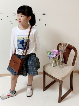 「CLEA（クレア）のアイテム」を使った、ko_ai_to🎶さん（キッズ・125cm）の秋コーディネート