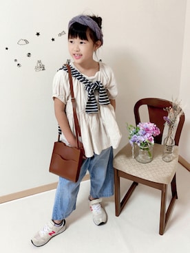 「CLEA（クレア）のアイテム」を使った、ko_ai_to🎶さん（キッズ・122cm）の秋コーディネート