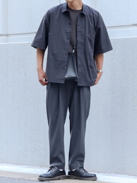 「ワントーンスタイル」｜たあさん（メンズ・178cm）の夏コーディネート