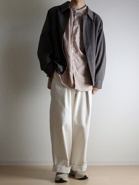 「Steven Alan（スティーブンアラン）のアイテム（ブルゾン）」を使った、たあさん（メンズ・178cm）の秋コーディネート
