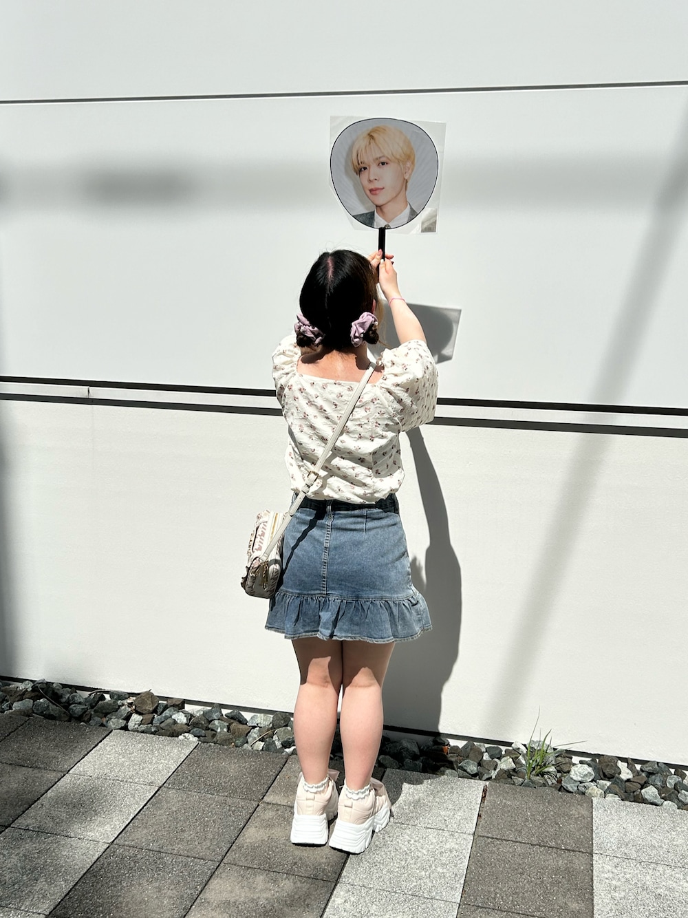 デニムミディアム丈スカート 春夏のお出かけや女子会に最適 bq19801.jpg