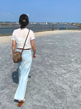 「アイテム（デニムスカート）」を使った、kiiさん（レディース・160cm）の夏コーディネート