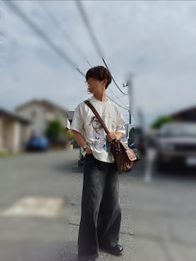 「アイテム（ウォレットチェーン）」を使った、hotoさん（メンズ・165cm）の秋コーディネート