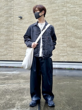 「Levi's（リーバイス）のアイテム（ジャケット/アウター）」を使った、hotoさん（メンズ・165cm）の春コーディネート