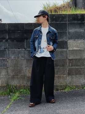 「CASPER JOHN（キャスパージョン）のアイテム」を使った、hotoさん（メンズ・165cm）の春コーディネート