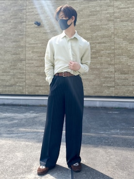 「アイテム（イヤーカフ）」を使った、hotoさん（メンズ・165cm）の春コーディネート