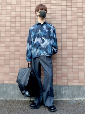 「NEAT（ニート）のアイテム（パンツ）」を使った、hotoさん（メンズ・165cm）の春コーディネート