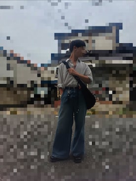 「アイテム（イヤーカフ）」を使った、hotoさん（メンズ・165cm）の秋コーディネート