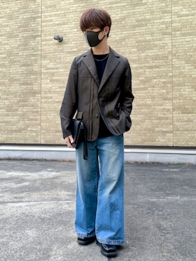 「and cloud（アンドクラウド）のアイテム」を使った、hotoさん（メンズ・165cm）の春コーディネート