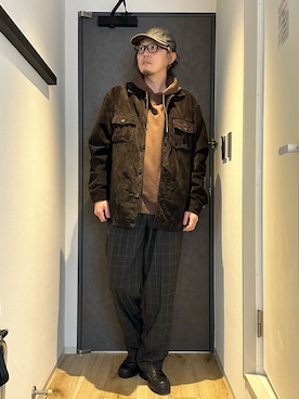 「GAP（ギャップ）のアイテム（帽子）」を使った、yaskto さん（メンズ・180cm）の冬コーディネート