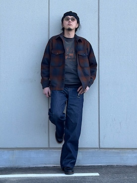 「PENDLETON（ペンドルトン）のアイテム（ジャケット/アウター）」を使った、yaskto さん（メンズ・180cm）の冬コーディネート