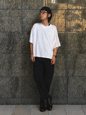 「アイテム（キャスケット）」を使った、yaskto さん（メンズ・180cm）の夏コーディネート