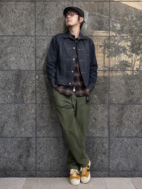 「A.P.C.（アーペーセー）のアイテム」を使った、yaskto さん（メンズ・180cm）の春コーディネート