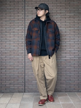 「PENDLETON（ペンドルトン）のアイテム」を使った、yaskto さん（メンズ・180cm）の冬コーディネート