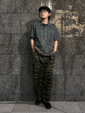 「アイテム（キャスケット）」を使った、yaskto さん（メンズ・180cm）の夏コーディネート