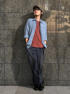 「QUILIP×Tricker’sのアイテム（その他シューズ、ブラック系）」を使った、yaskto さん（メンズ・180cm）の夏コーディネート