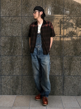 「アイテム（キャスケット）」を使った、yaskto さん（メンズ・180cm）の夏コーディネート