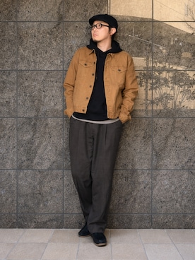 「DENHAM（デンハム）のアイテム」を使った、yaskto さん（メンズ・180cm）の春コーディネート