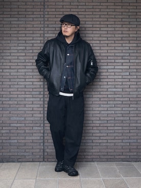 「CPH（シーピーエイチ）のアイテム」を使った、yaskto さん（メンズ・180cm）の冬コーディネート